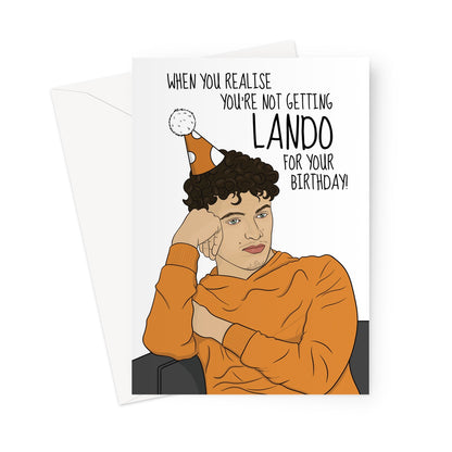 Lando Norris Birthday Card For A Girl