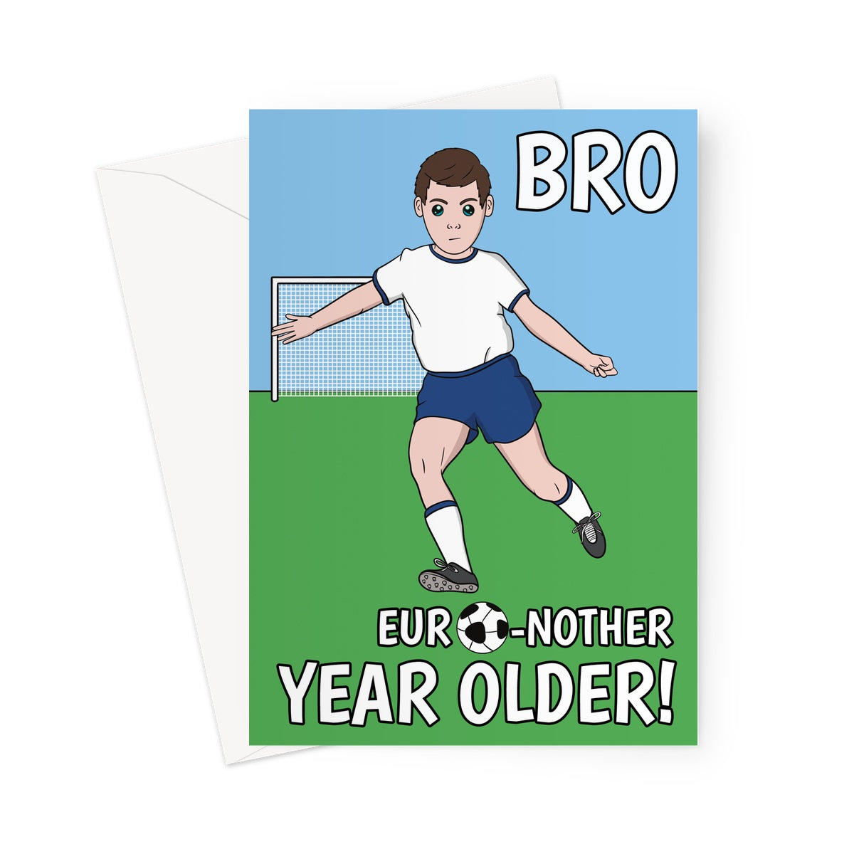Brother Football Birthday Card - Euro