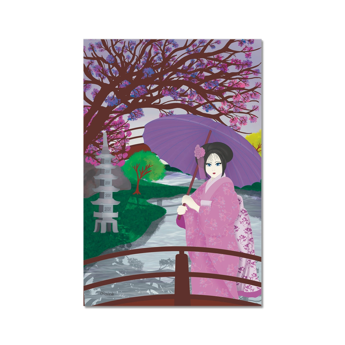 Japanese Geisha Art Print