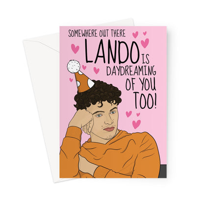 Lando Norris Birthday Card For Her - Daydreaming