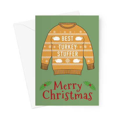 Turkey Stuffer Christmas Jumper Card