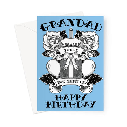 Tattoo Birthday Card For Grandad