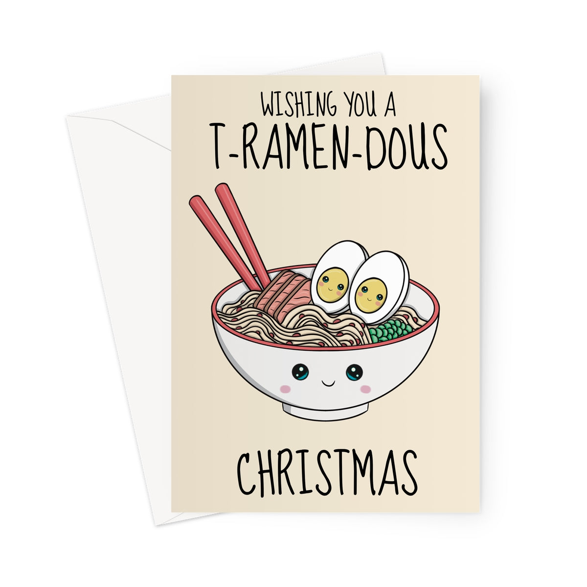 Cute Ramen Christmas Card