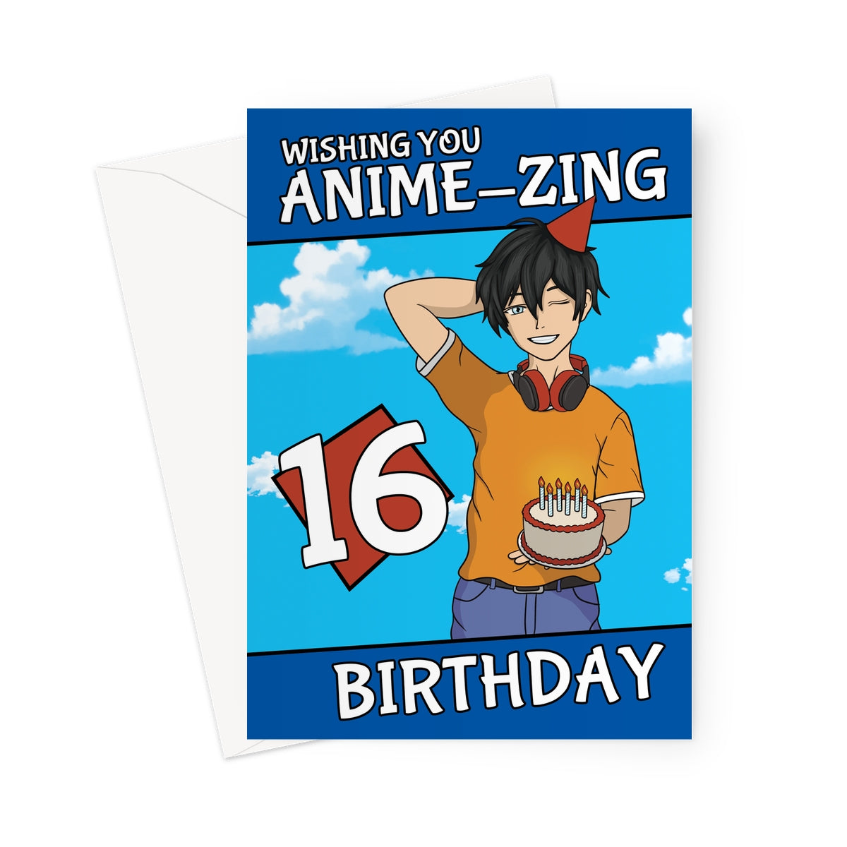 Anime 16th Birthday Card For Him