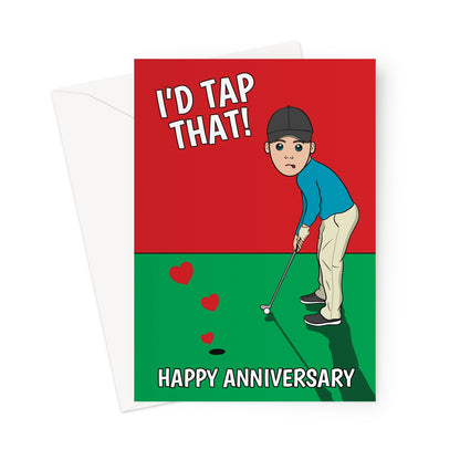 Anniversary Card For Golfer