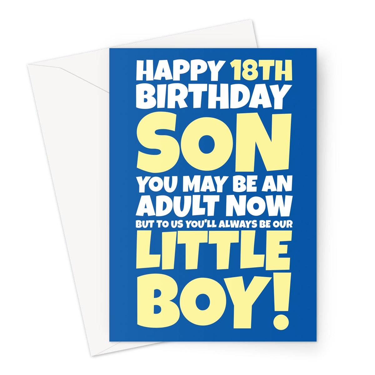 18th Birthday Card For Son - Our Little Boy