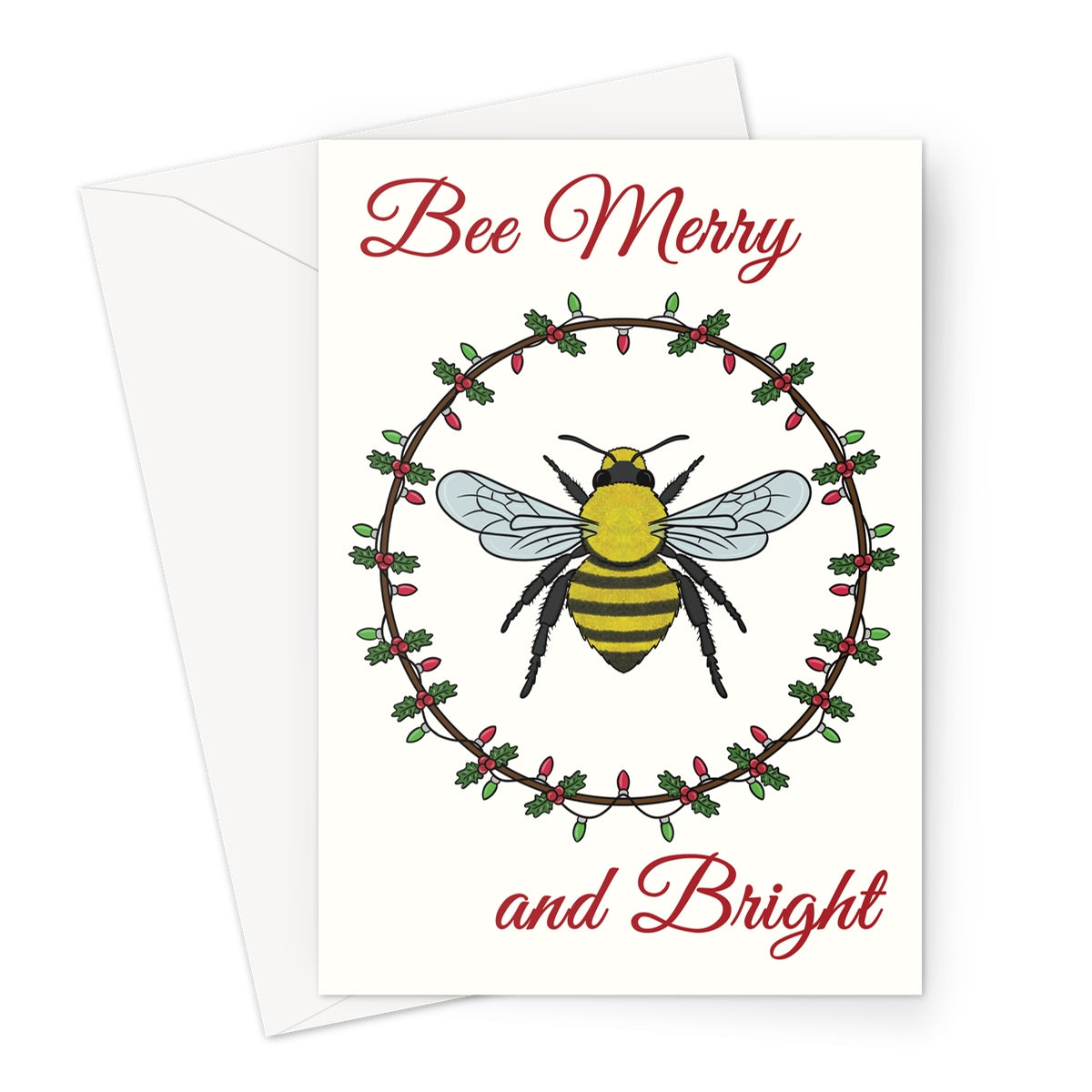 Bumble Bee Christmas Card