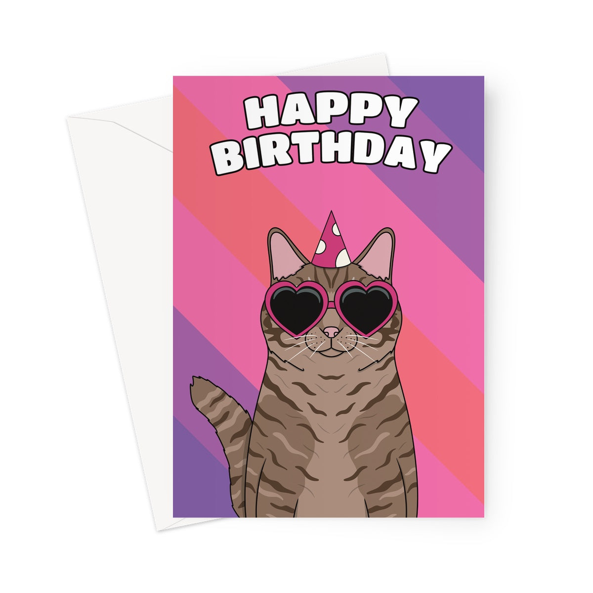 Tabby Cat Birthday Card