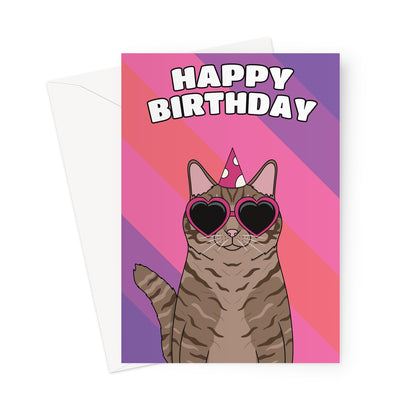 Tabby Cat Birthday Card