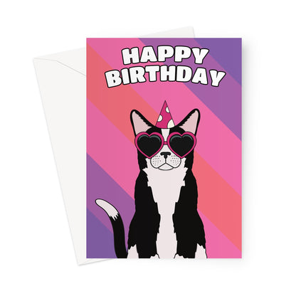 Black And White Card Birthday Card