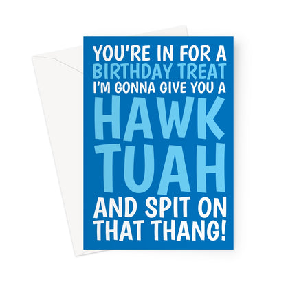 Hawk Tuah Girl Meme Birthday Card