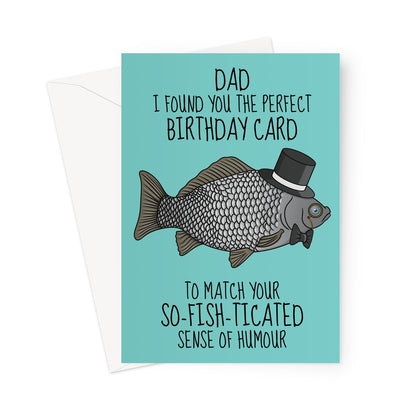 Funny Birthday Card For Dad - Sophisticated Dad Joke