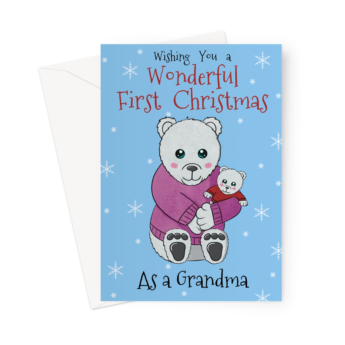 First Christmas As A Grandma Card