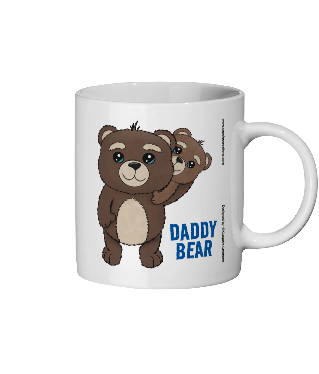 Cute Daddy Bear Mug | Father's Day Mug - Rear view