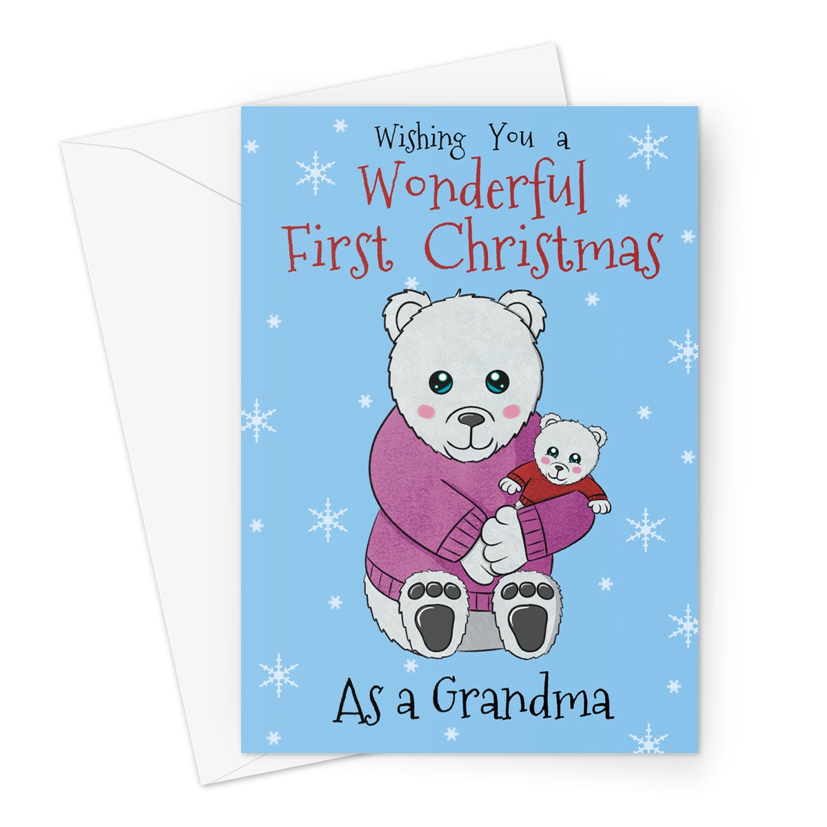 First Christmas As A Grandma Card