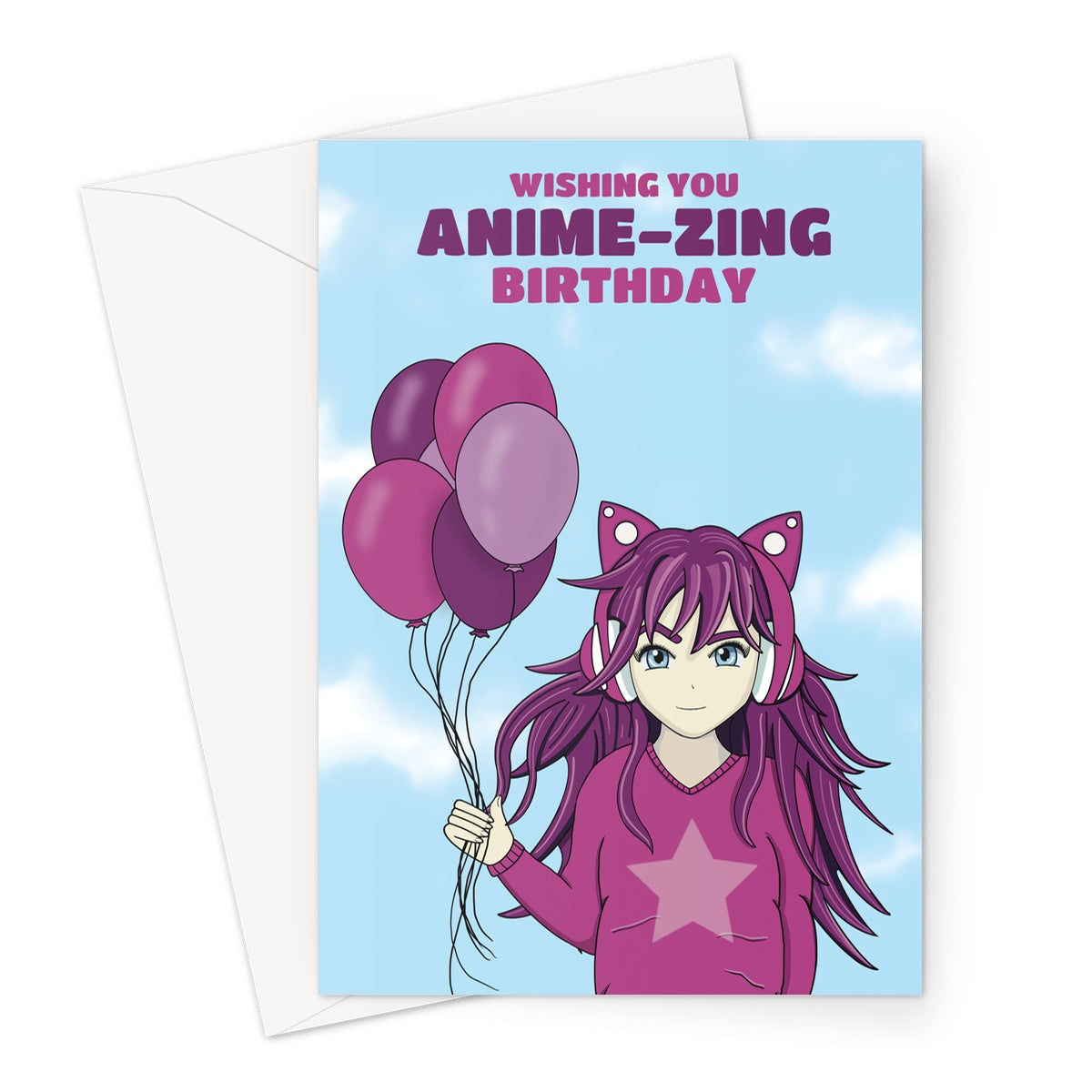 Anime Birthday Card For Her