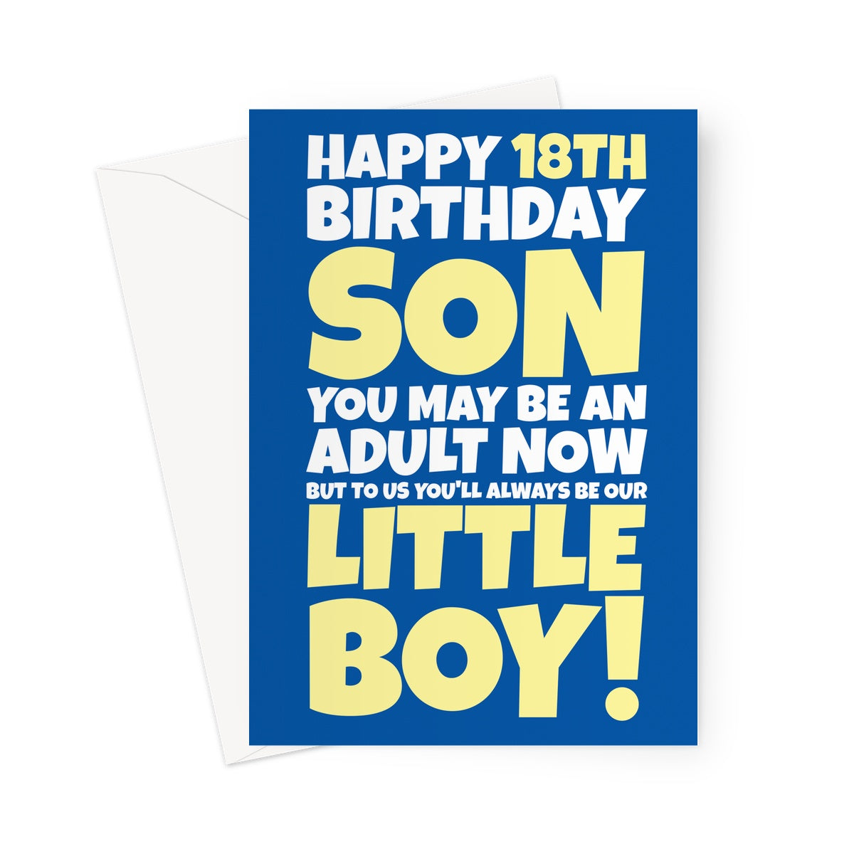 18th Birthday Card For Son - Our Little Boy