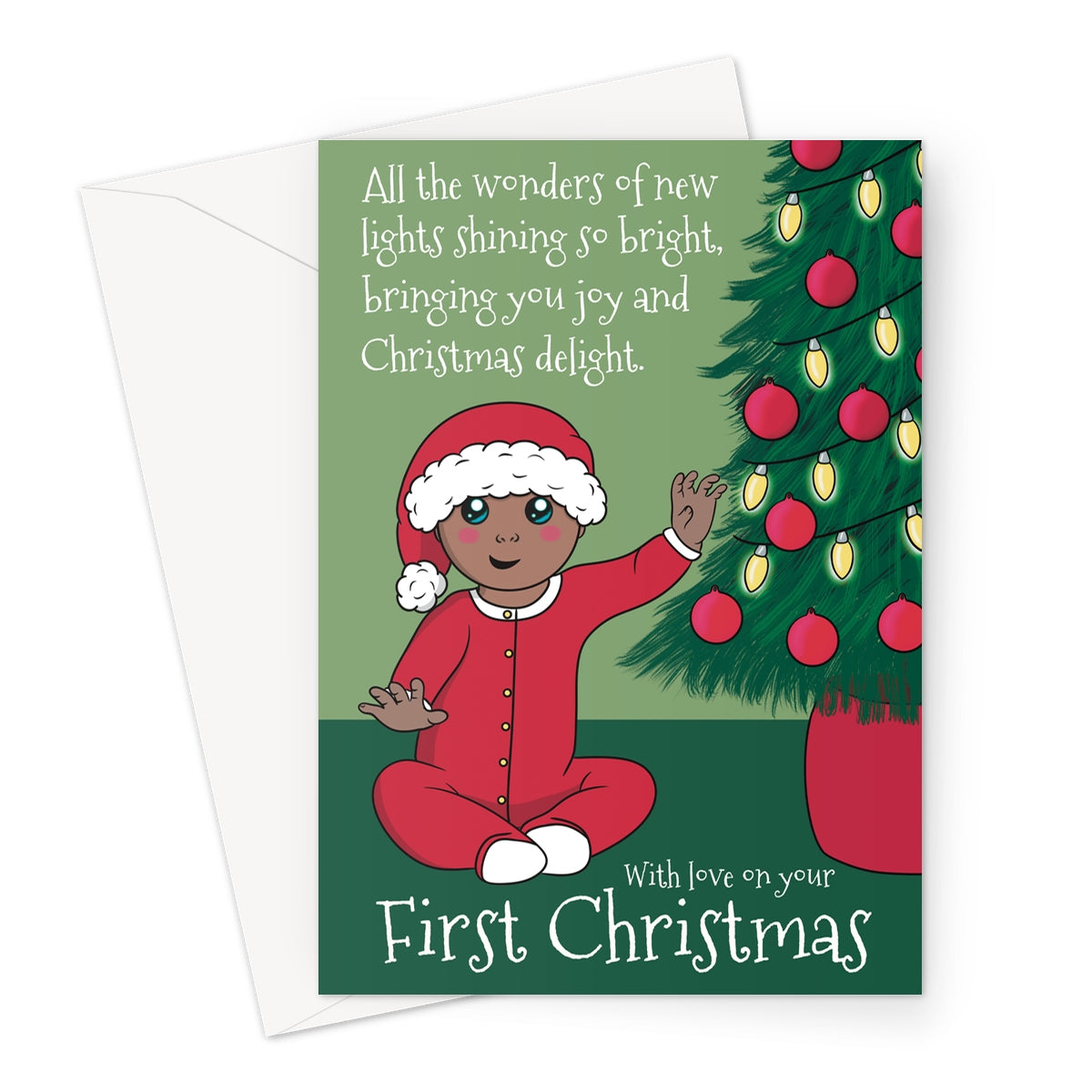 Newborn First Christmas Card