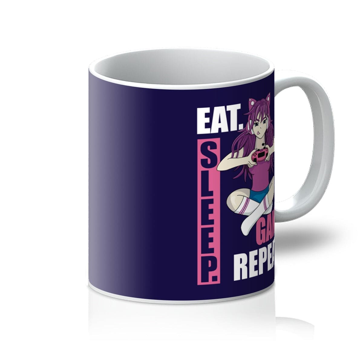 Gamer Girl Mug, Eat Sleep Game Repeat