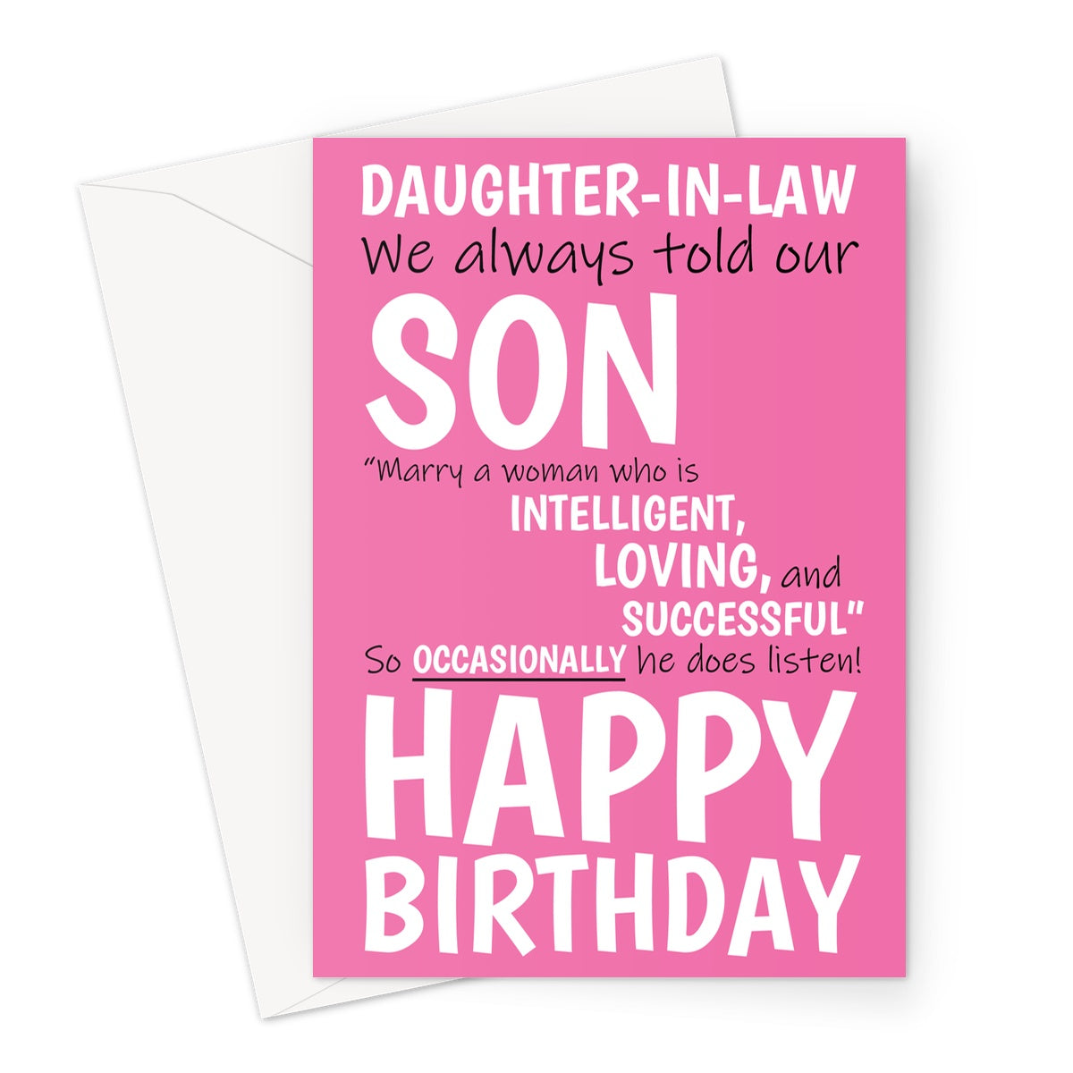 Funny Daughter-In-Law Birthday Card