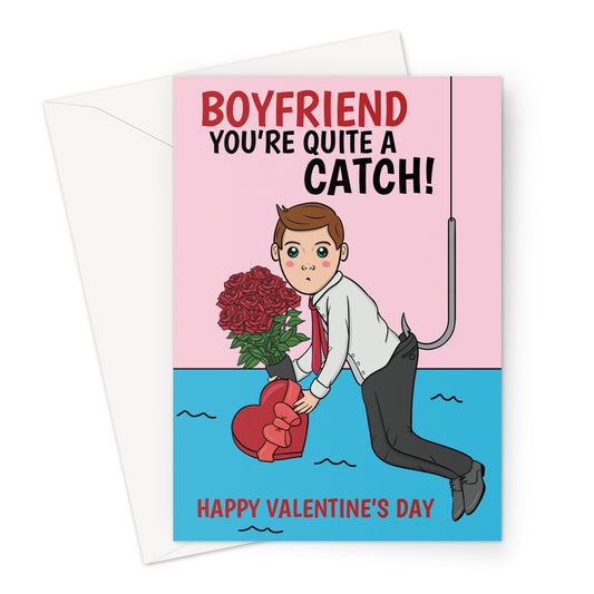 Funny Valentines Day For Fisherman: Fishing Fills My Heart | Greeting Card