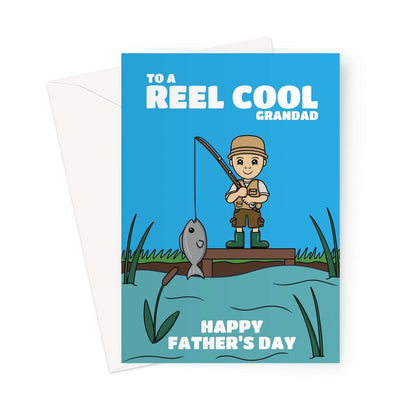 Fishing themed Father's day card for Grandad.