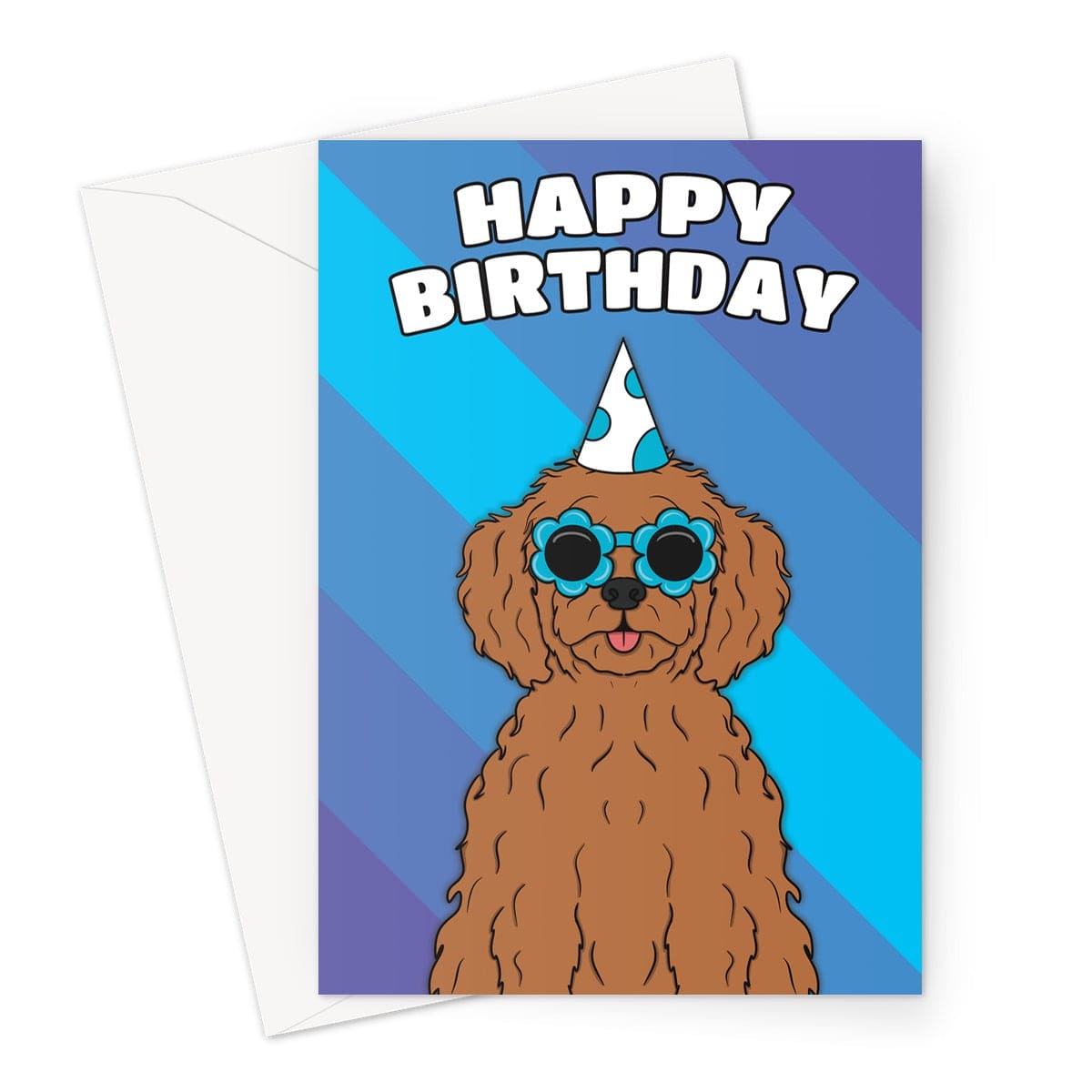 Cockapoo Dog Birthday Card A5