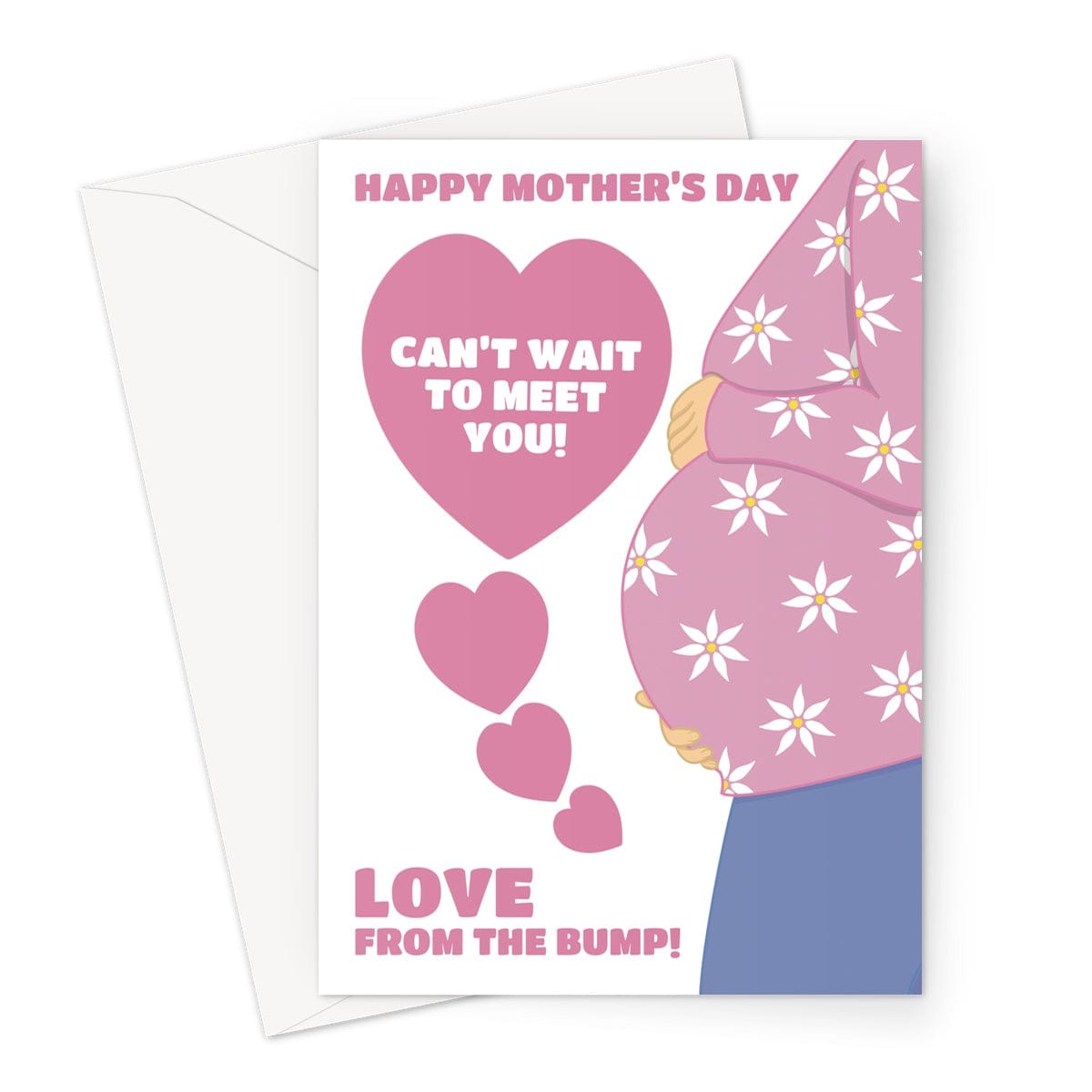 A cute Mother's Day card for a Mum to be from the bump. 