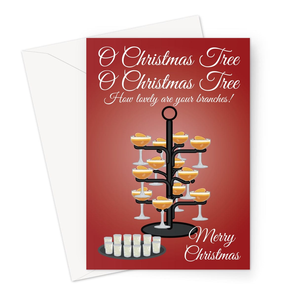 Merry Christmas Card Funny O Christmas Tree Porn Star Martini A5 G Cupsies Creations 