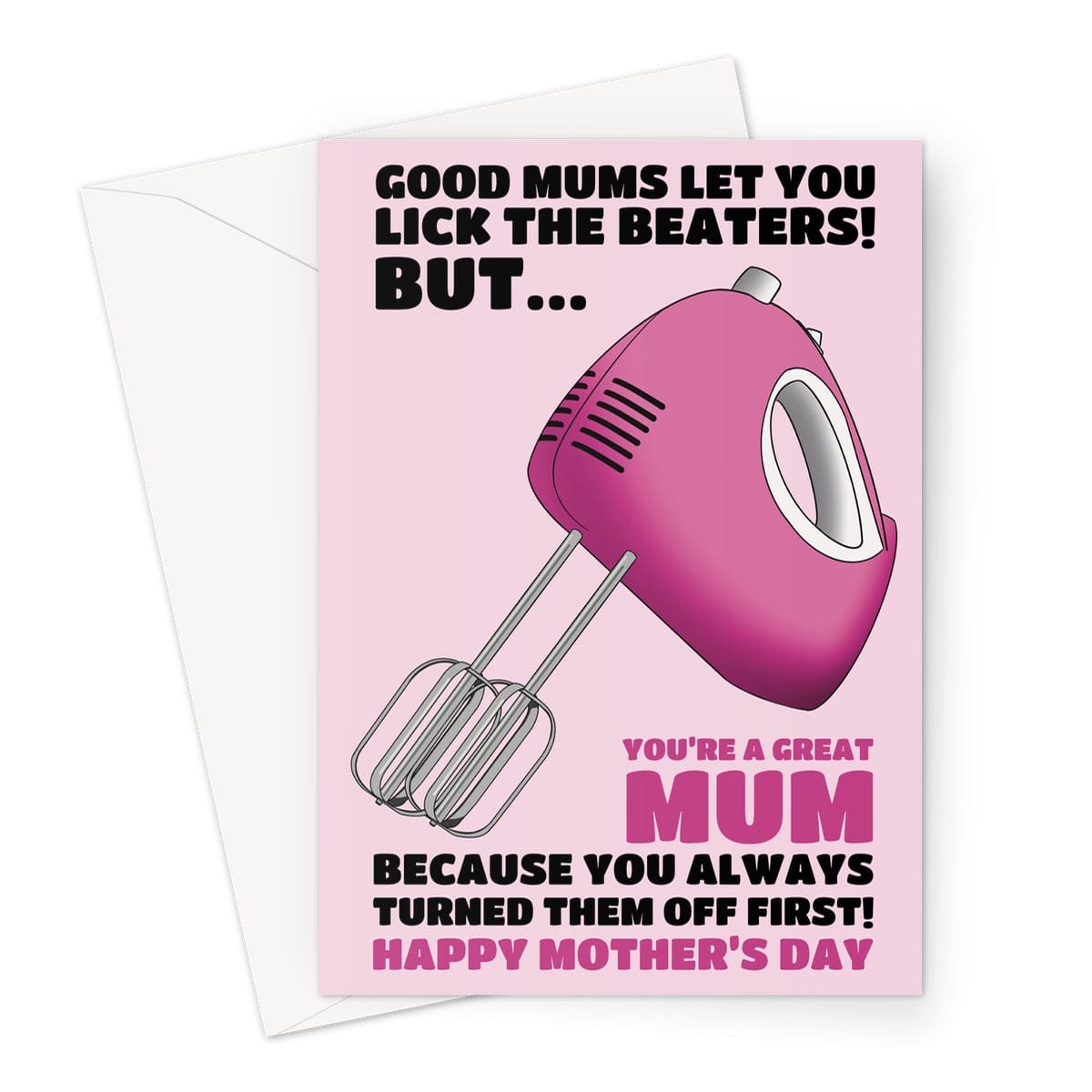 Lick The Beaters Joke Mother's Day Card