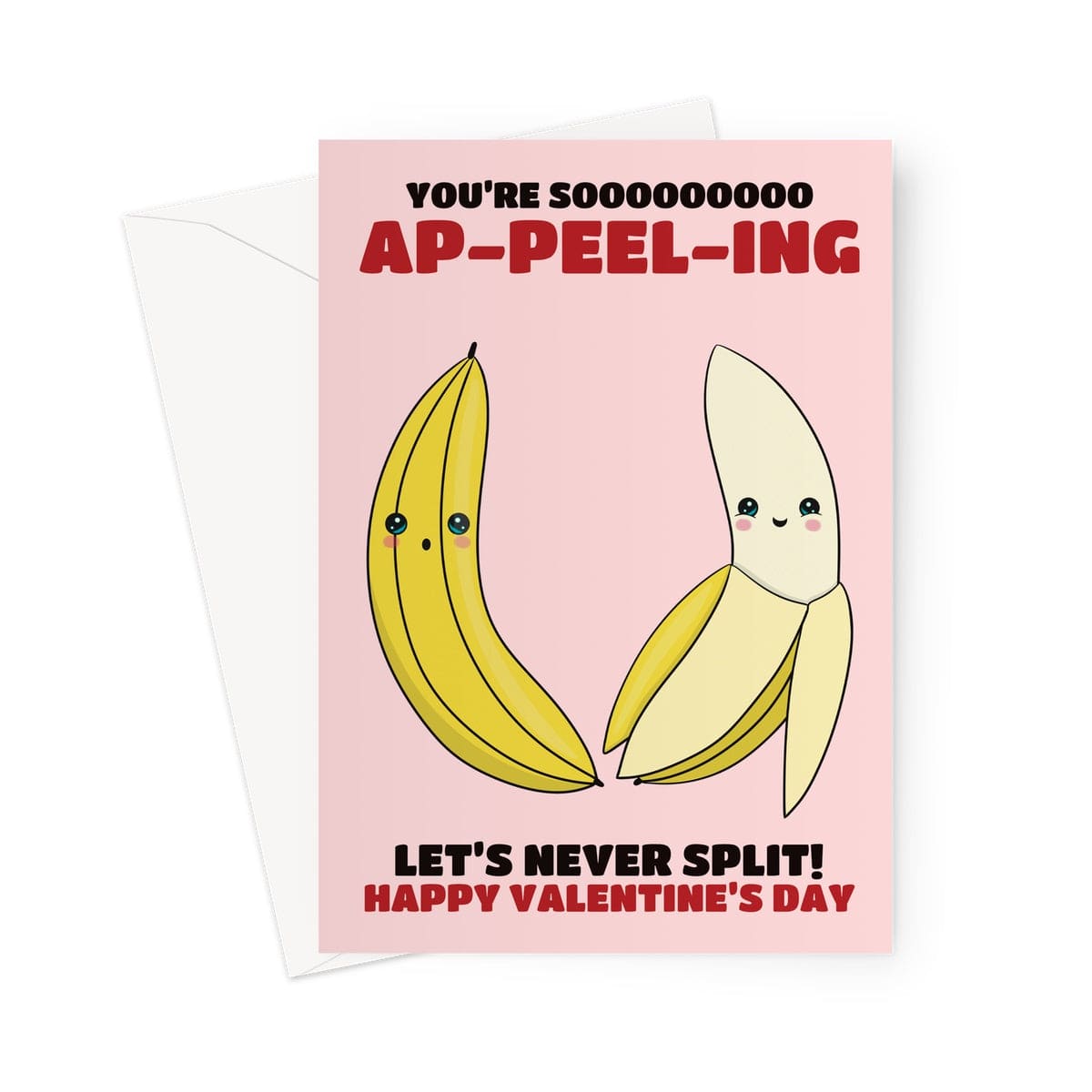 Funny banana joke Valentine;s Day card