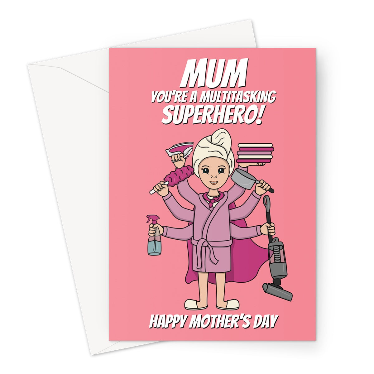 Superhero Mum Mother's Day card