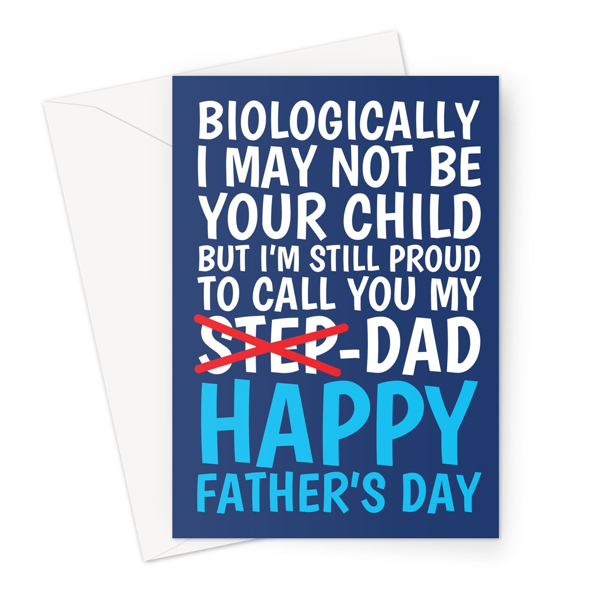 A Father's Day card for a Step-Dad who is just like a dad.