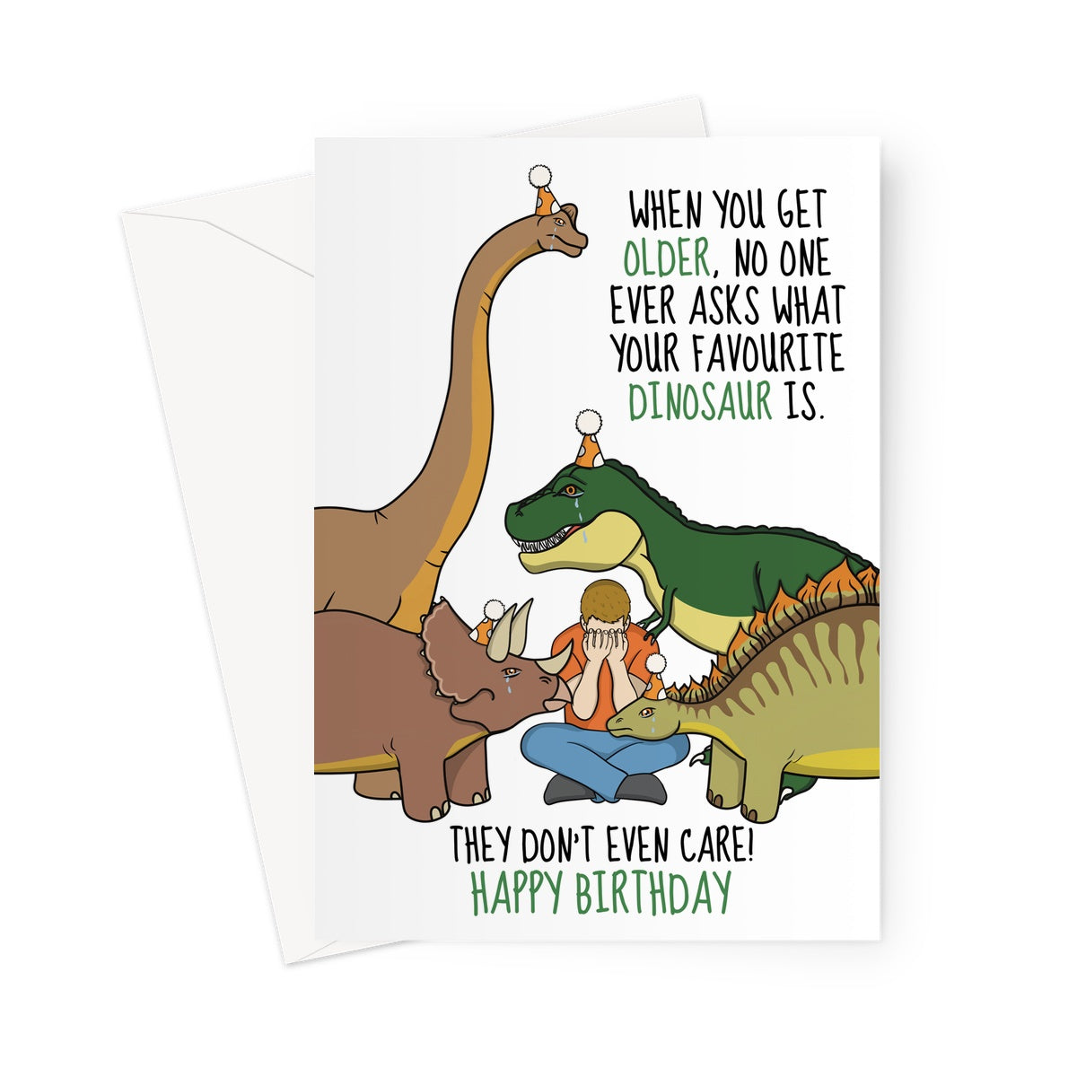 Favourite dinosaur birthday card for him