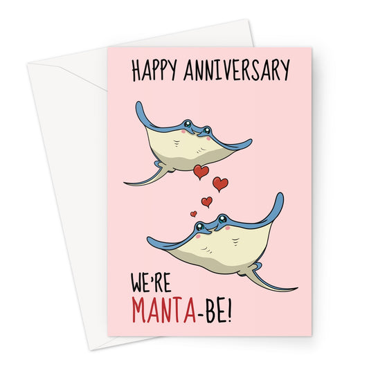 Manta Ray Anniversary Card