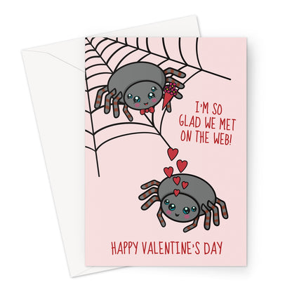 A funny Valentine's Day card for a couple who met online dating.